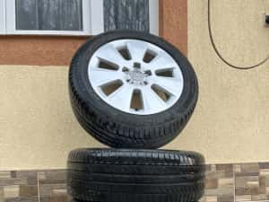 Jante Audi din aliaj 18 inch +Anvelope de vara Michelin — miniatura 3