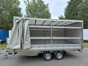 Remorca Auto Repo Cargo,obloane aluminiu,transport marfuri 2000 3000kg — miniatura 3