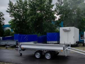 Remorca Auto Repo Cargo,obloane aluminiu,transport marfuri 2000 3000kg — miniatura 7