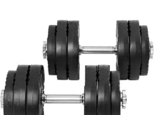 Set gantere reglabile din ciment cu discuri cu prindere 30KG — miniatura 9