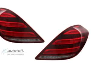 Stopuri Full LED compatibile cu Mercedes S-Class W222 (2013-2017) Semnalizare Secventiala