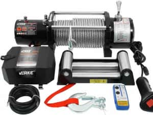 Troliu Auto 13.500 LBS 12V – Cablu Oțel, Wireless, Factură — miniatura 9