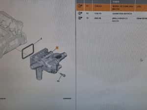 Termostat 1,6 diesel peugeot citroen ford volvo — miniatura 1