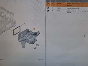 Termostat 1,6 diesel peugeot citroen ford volvo — miniatura 3