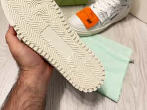 Adidasi OFF WHITE Court 3.0 - High White SNEAKERS Premium din Piele Full Box NOI — miniatura 5