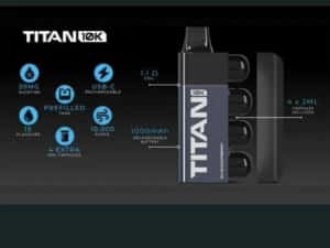 Vape 10.000 Puffs Titan Reincarcabil 4 Capsule — miniatura 9
