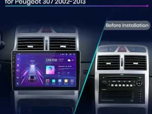 Navigatie Android  PEUGEOT 307 , Carplay Android Auto + Camera — miniatura 5