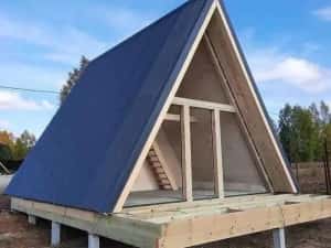 Vand casa modulara tip modern A pe structura metalica sau lemn 8x8m — miniatura 3
