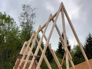 Vand casa modulara tip modern A pe structura metalica sau lemn 8x8m — miniatura 4