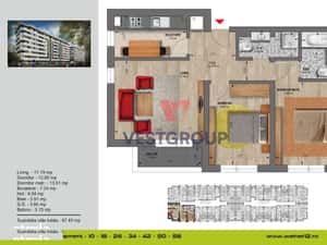 Apartament 3 camere Decomandat Direct Dezvoltator Militari — miniatura 3