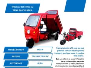 OFERTA: Triciclu electric, fara permis, cu cabina, rate — miniatura 10
