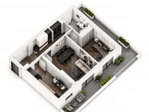 Apartament 2 camere, 82.92 mp, ansamblu 0% Comision Achizitie — miniatura 4