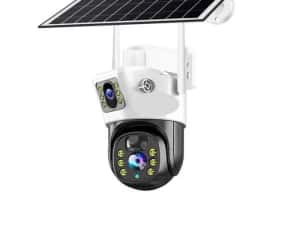 Camera de supraveghere dubla, Solara 4K HD 8MP WiFi Senzor de Miscare — miniatura 7