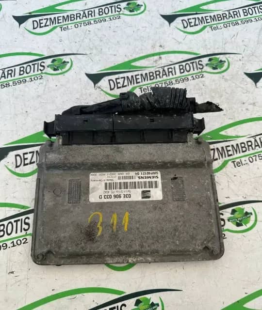 Calculator motor ECU 03E 906 033 D Seat Ibiza 2002 1.2 MT (64 hp) — fotografie 1 din 7