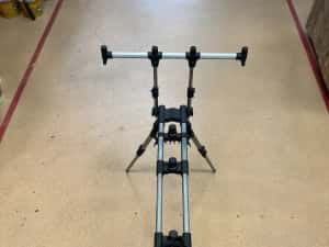 Rod Pod East Shark 4 Posturi FULL GRI METAL — miniatura 5