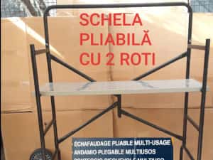 SCHELA din metal pliabila cu 2 roti NOUĂ - 490 Lei — miniatura 1