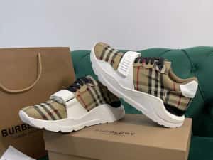 Adidasi Burberry piele naturale Full Box colectie noua — miniatura 2