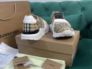 Adidasi Burberry piele naturale Full Box colectie noua — miniatura 9