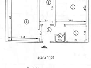 Apartament  2 camere Podu Ros , 52 metri, etaj 1 Cod:160942 — miniatura 5