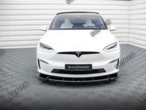 Prelungire bara fata Tesla Model X Mk1 2021- v4 - Maxton Design — miniatura 2