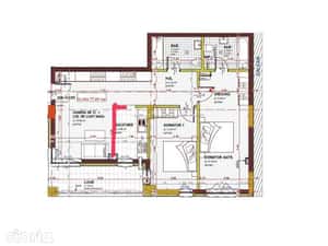 Apartament de 4 camere, 2 bai, 78 mp, str Tineretului — miniatura 6