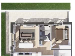 Apartament 3 camere, orientare sud cu priveliste , Baciu Regal — miniatura 4