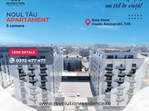 COMISION 0% - Apartamente 3 camere - str.Vasile Alecsandri 72B, Baia Mare