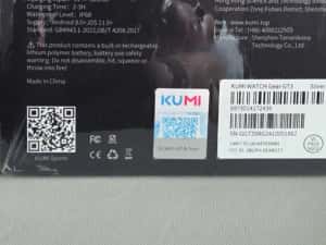 Smartwatch KUMI WATCH Gear GT3 AMOLED, silver, metal, AI, bonus — miniatura 3