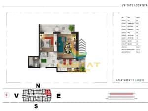 Pallady 2 camere decomandat 65 mp + LOC PARCARE GRATUIT — miniatura 4