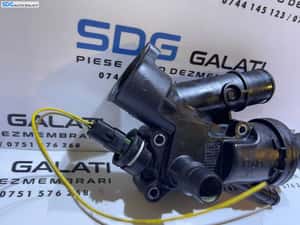 Corp Carcasa Termostat cu Senzor Temperatura Apa Peugeot 407 2.0 HDI 2008 - 2010 Cod 9682141580 [S0350] — miniatura 10