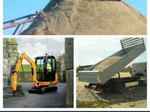 Piatră concasata. Nisip. Balast.  pământ