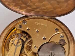 Ceas de Aur 14 K Omega de Buzunar — miniatura 4