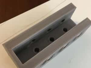 Sablon mobila pt ericsoane din plastic dur gri forma U gauri de 5/7mm — miniatura 3