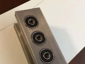Sablon mobila pt ericsoane din plastic dur gri forma U gauri de 5/7mm — miniatura 4