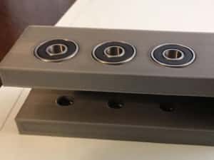 Sablon mobila pt ericsoane din plastic dur gri forma U gauri de 5/7mm — miniatura 10