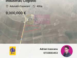 Teren 40ha Adunatii Copăceni | Industrial/ Logistic