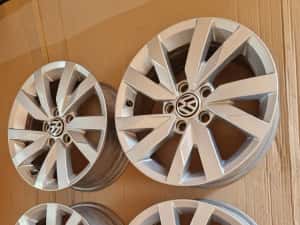 Jante aliaj 5x112 r16 originale Vw passat Touran GOLF — miniatura 3