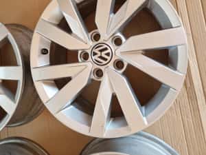 Jante aliaj 5x112 r16 originale Vw passat Touran GOLF — miniatura 4