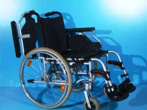 Scaun cu rotile din aluminiu Dietz - latime sezut 48 cm — miniatura 3