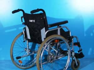 Scaun cu rotile din aluminiu Dietz - latime sezut 48 cm — miniatura 4