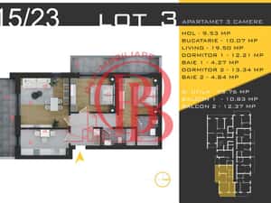 3 camere decomandat Titan Pallady  Metrou Nicolae Teclu — miniatura 4