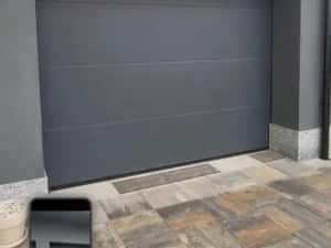 Usa de garaj izolata XPT 3000L/2350H Antracit MAT pe STOC! Are automatizare BFT cu 2 telecomenzi inclusa! — miniatura 9