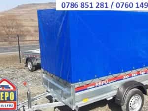 Remorca 750 kg, peridoc, platforma, trailer, apicola, noua, carte RAR — miniatura 6