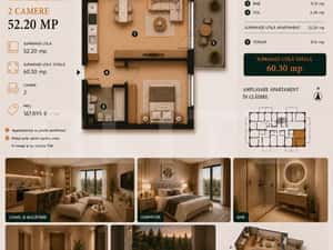 Apartament semifinisat 2 camere | Standarde nZEB |Ansamblu nou | Buna — miniatura 3