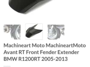 Fender extender R1200RT 2005 2013 Machineart — miniatura 4