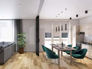 Apartament 2 camere, living cu bucatarie open space, balcon –45 mp u — miniatura 2