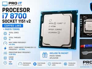 Procesor Intel I7 8700 4,6 GHz socket 1151 V2, Garantie 12 luni — miniatura 9