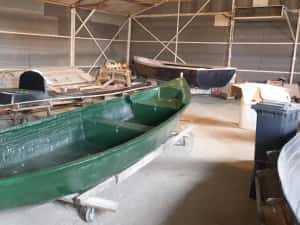 Lotca pescuit comercial 6 metri, noua, fibra sticla, prod 2026 — miniatura 4