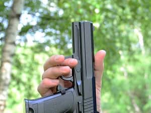 FOARTE PUTERNIC!! [Pistol Puternic De 230M/s!!) CO2 Airsoft Pusca — miniatura 6