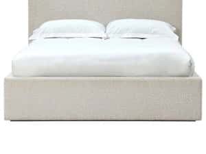 Pat tapițat cu structura de lemn masiv — miniatura 5